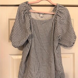 Ava & Viv Monochrome Striped Top 1x